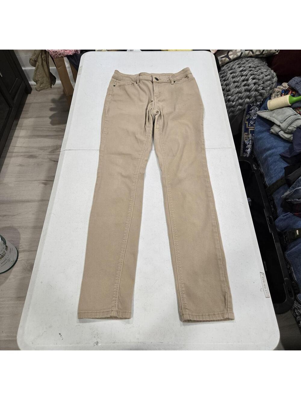 -Joe Boxer tan cotton skinny jeans